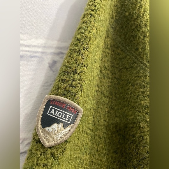 AIGLE Men's Crewneck Pullover Fleece Sweater - Picture 5 of 6